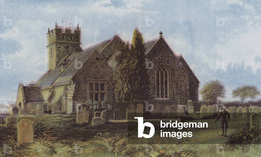 Freshwater Church (colour litho)
