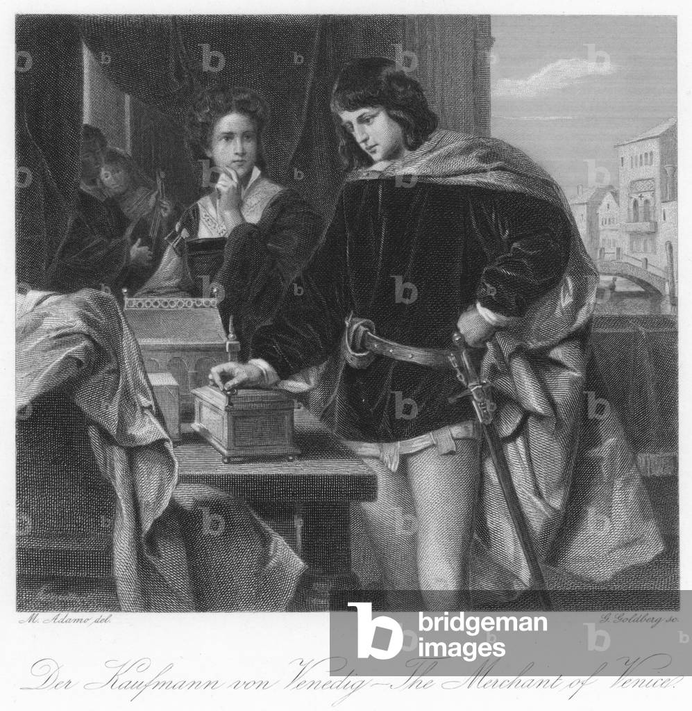 Scene from The Merchant of Venice (engraving)