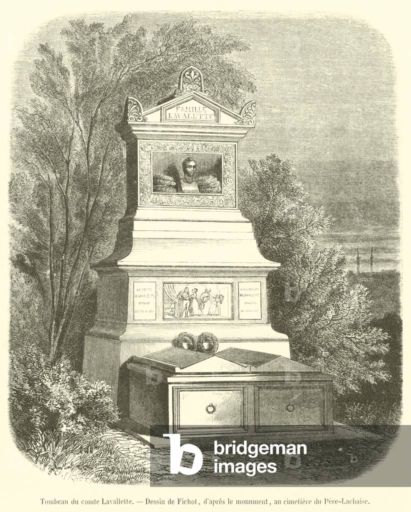 Tombeau du comte Lavallette (engraving)