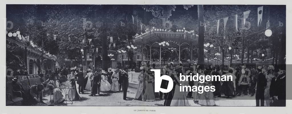 The Jardin de Paris (b/w photo)