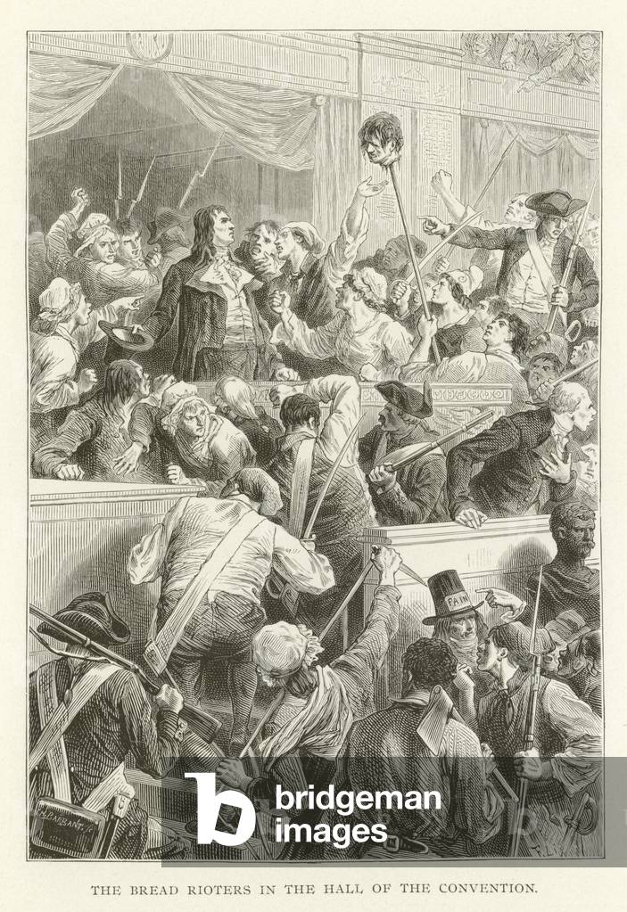 The Bread Rioters in the Hall of the Convention (engraving)