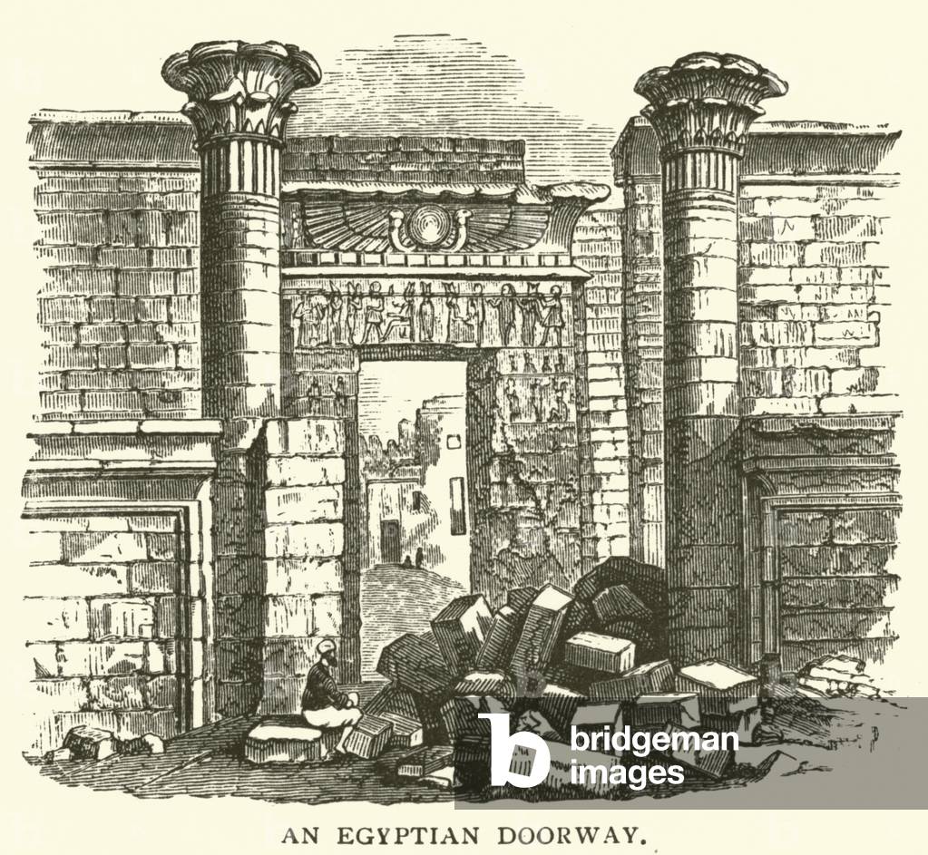 An Egyptian Doorway (engraving)