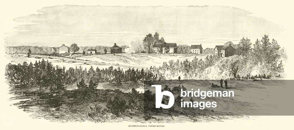 Spottsylvania Court-house, May 1864 (engraving)