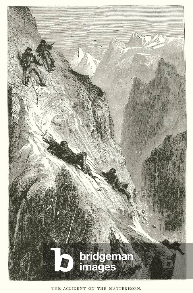 The accident on the Matterhorn (engraving)