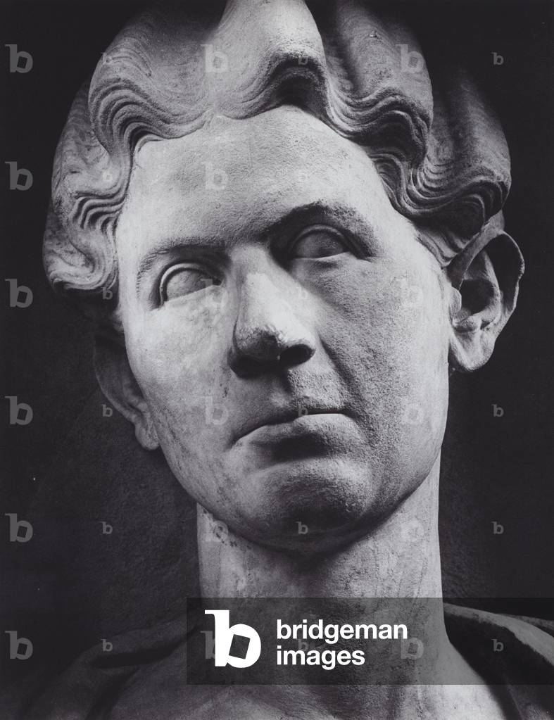 Roman Portraits: Female Portrait from the Sepulchral Monument of the Haterii (b/w photo)