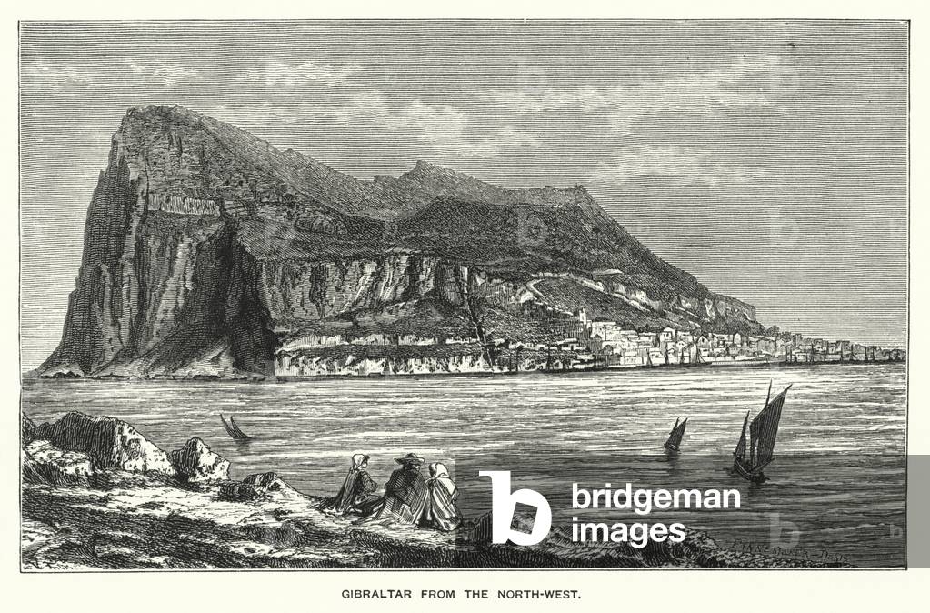 Gibraltar from the North-West (engraving)