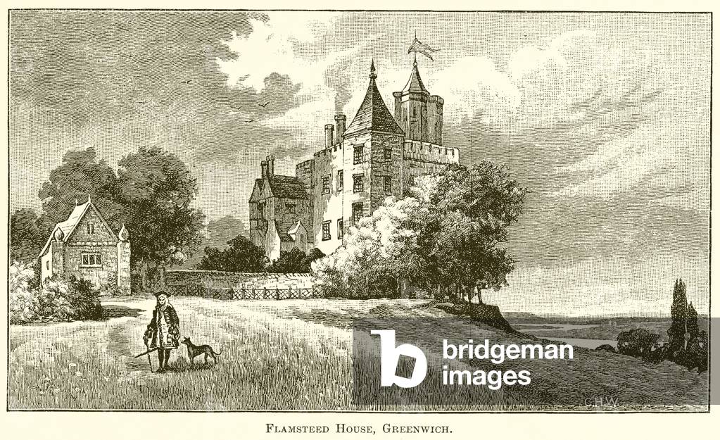 Flamsteed House, Greenwich (engraving)