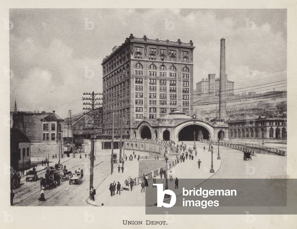 Pittsburgh: Union Depot (b/w photo)