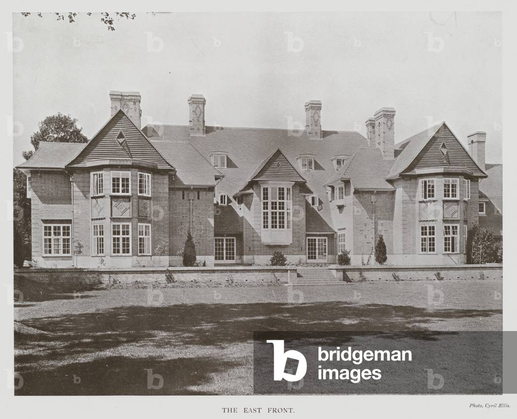East Weald, Hampstead, The East Front (b/w photo)