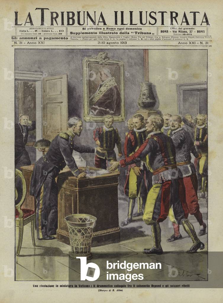 A revolution in miniature in the Vatican. (colour litho)
