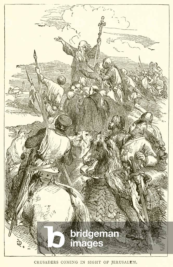 Crusaders coming in Sight of Jerusalem (engraving)