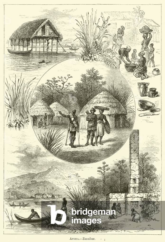 Africa, Zanzibar (engraving)