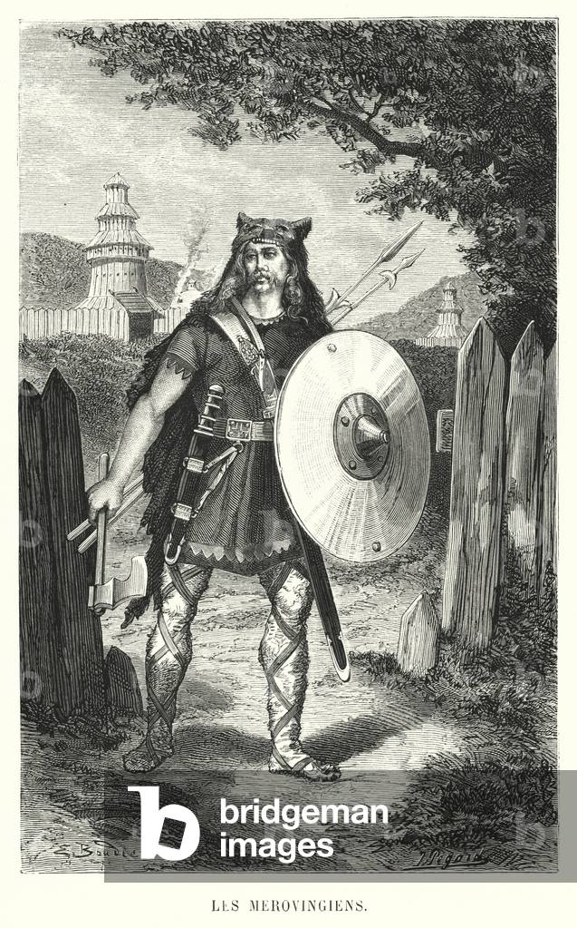 Les Merovingiens (engraving)