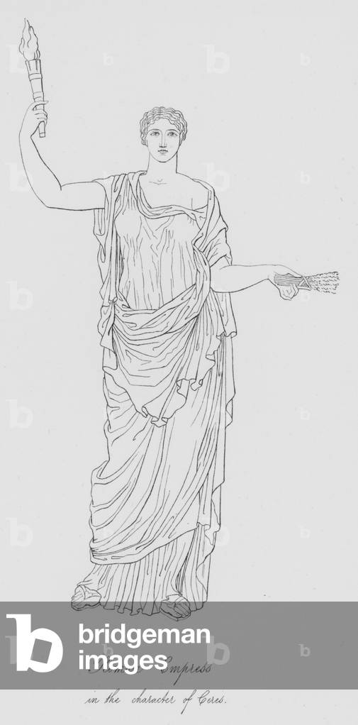 Roman Empress in the character of Ceres (engraving)
