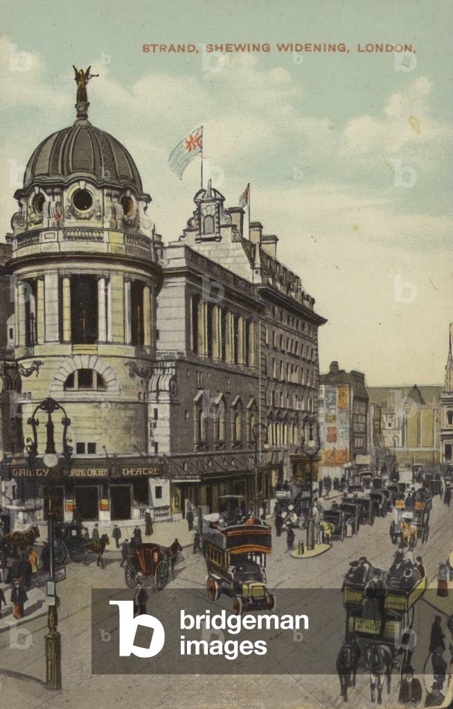 Strand, shewing Widening, London (colour photo)