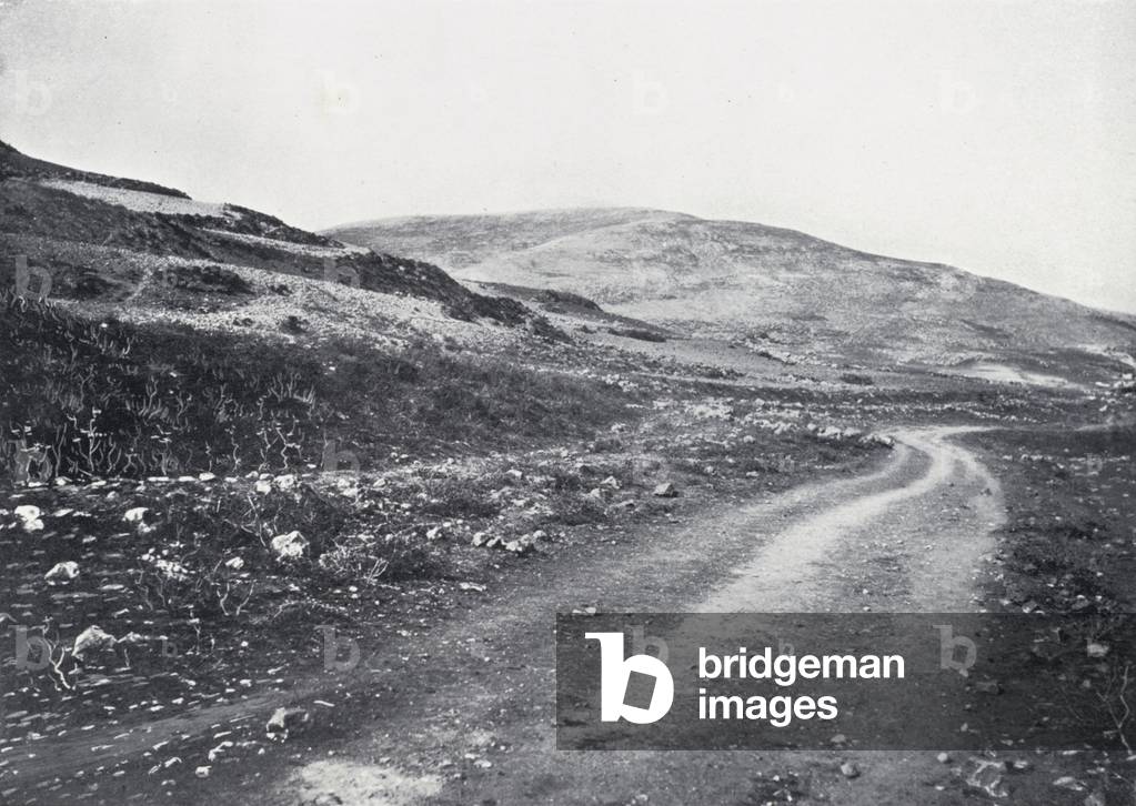 Mount Ebal (b/w photo)