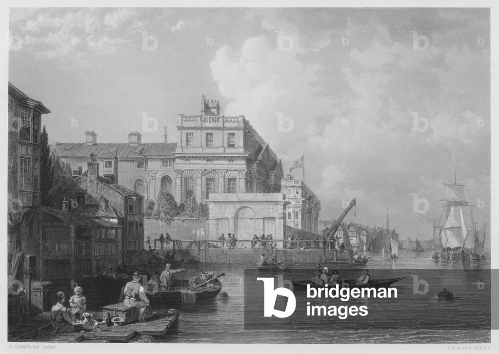 Greenwich Hospital, from the picture in the Royal Collection (engraving)