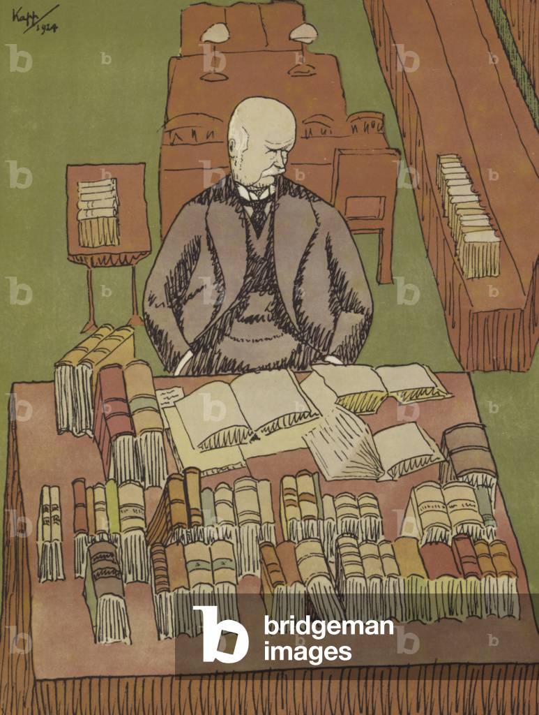 George Cave, 1st Viscount Cave, British lawyer and Conservative politician (colour litho)