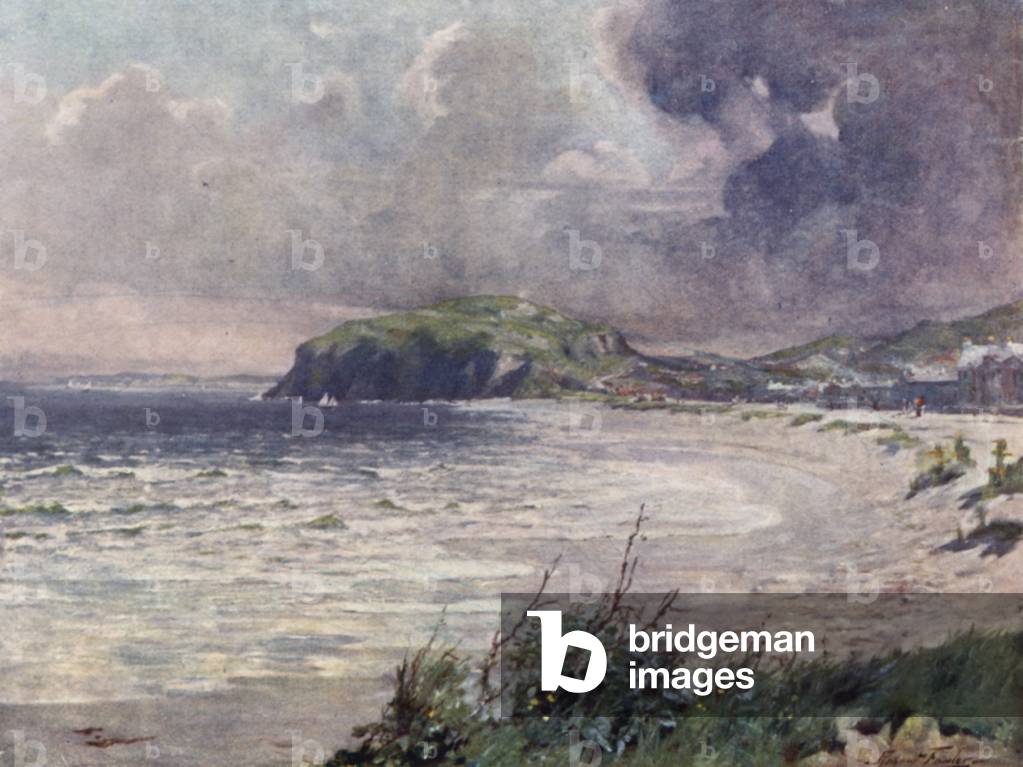 Breezy Morning, Llandudno Bay (colour litho)