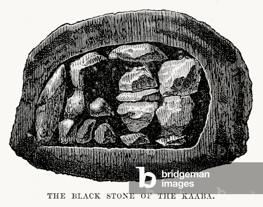 The Black Stone of the Kaaba, illustration from 'Cassell's Illustrated Universal History', by Edward Ollier, 1890 (litho)