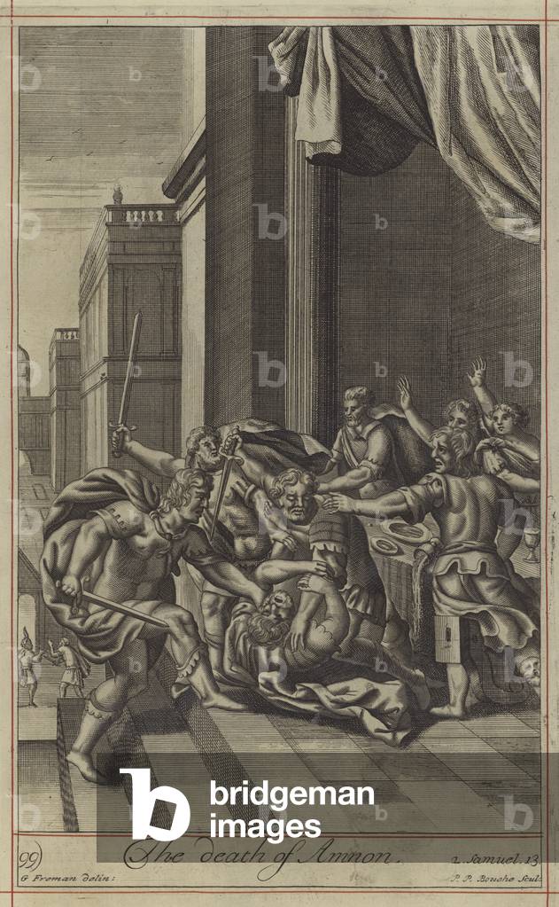 The death of Amnon (engraving)