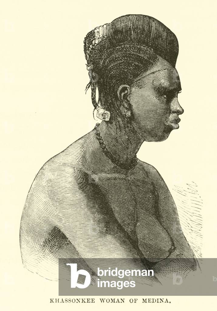 Khassonkee woman of Medina (engraving)