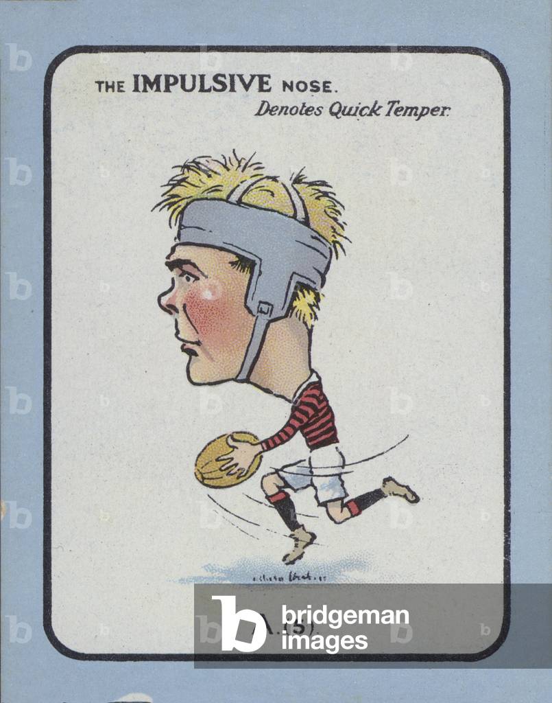 The Impulsive Nose Denotes Quick Temper (colour litho)