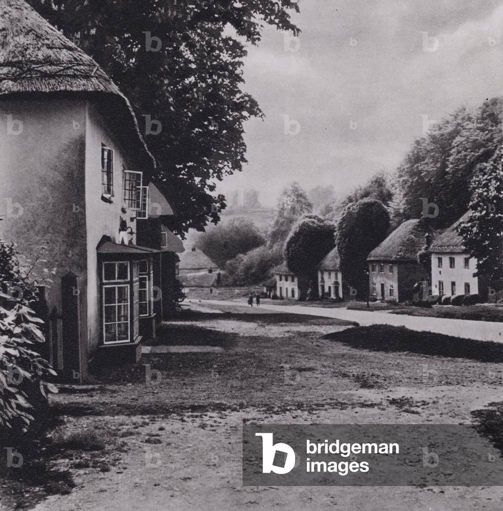 Dorset: Milton Abbas (b/w photo)
