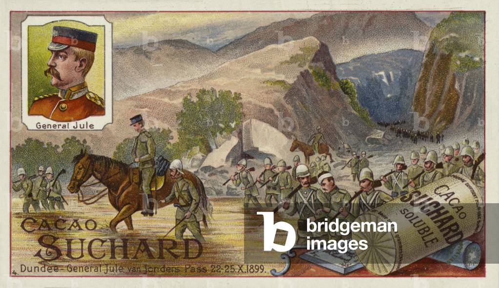General Yule's troops at Jonders Pass, Boer War, 22-25 October 1899 (chromolitho)