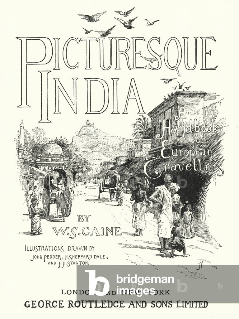 Title-page illustration for Picturesque India, A Handbook for European Travellers (engraving)