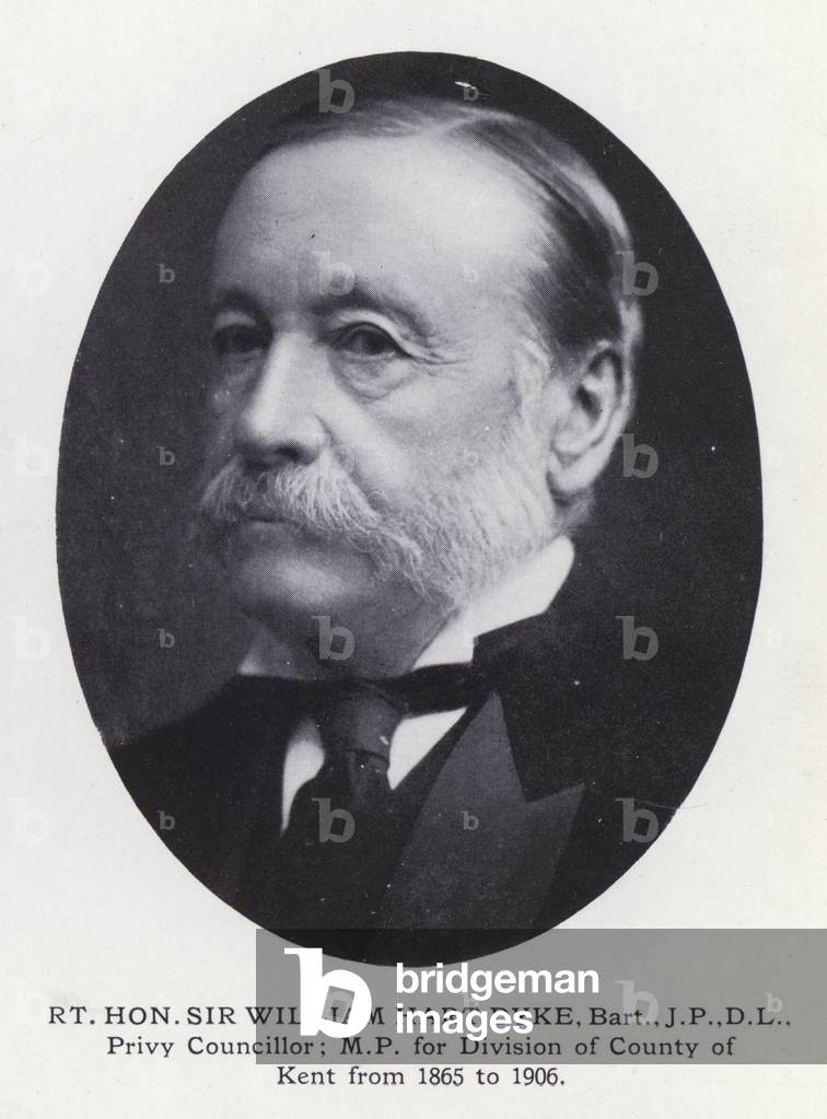 Prominent Men of London: Rt Hon Sir William Hart Dyke (b/w photo)