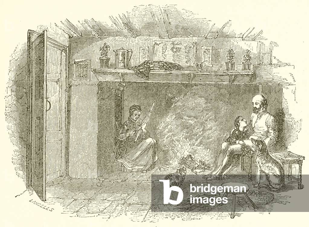The Young Shakespeare and his Father (engraving)