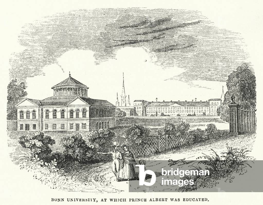 Bonn University, at which Prince Albert was educated (engraving)