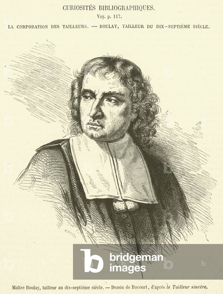 Maitre Boulay, tailleur au dix-septieme siecle (engraving)