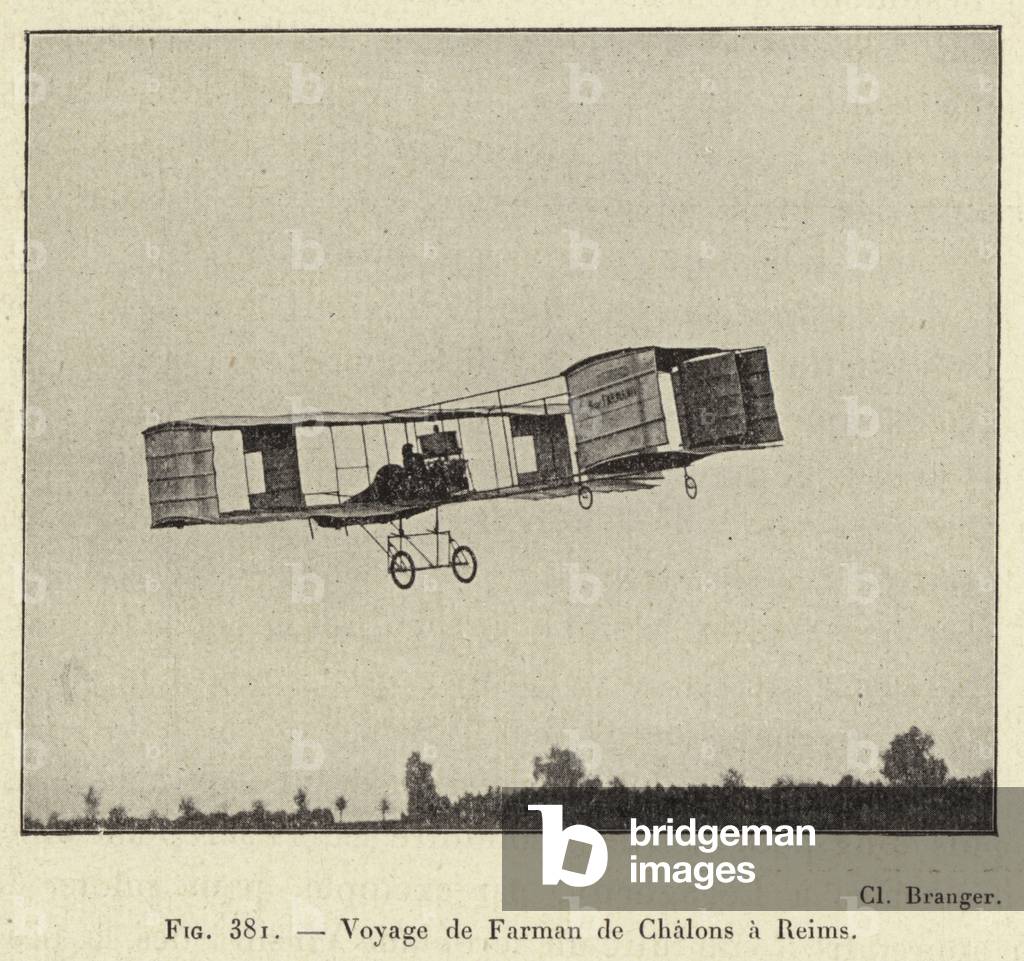 Voyage de Farman de Chalons a Reims (engraving)