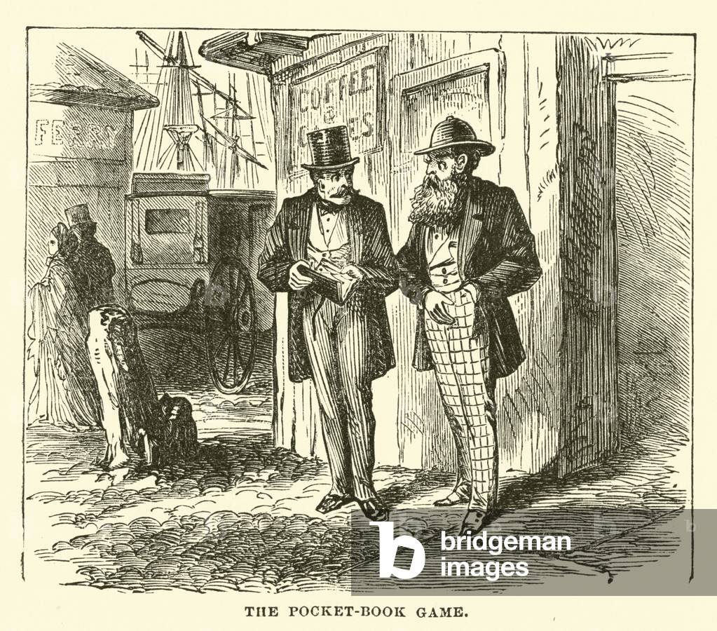 The pocket-book game (engraving)
