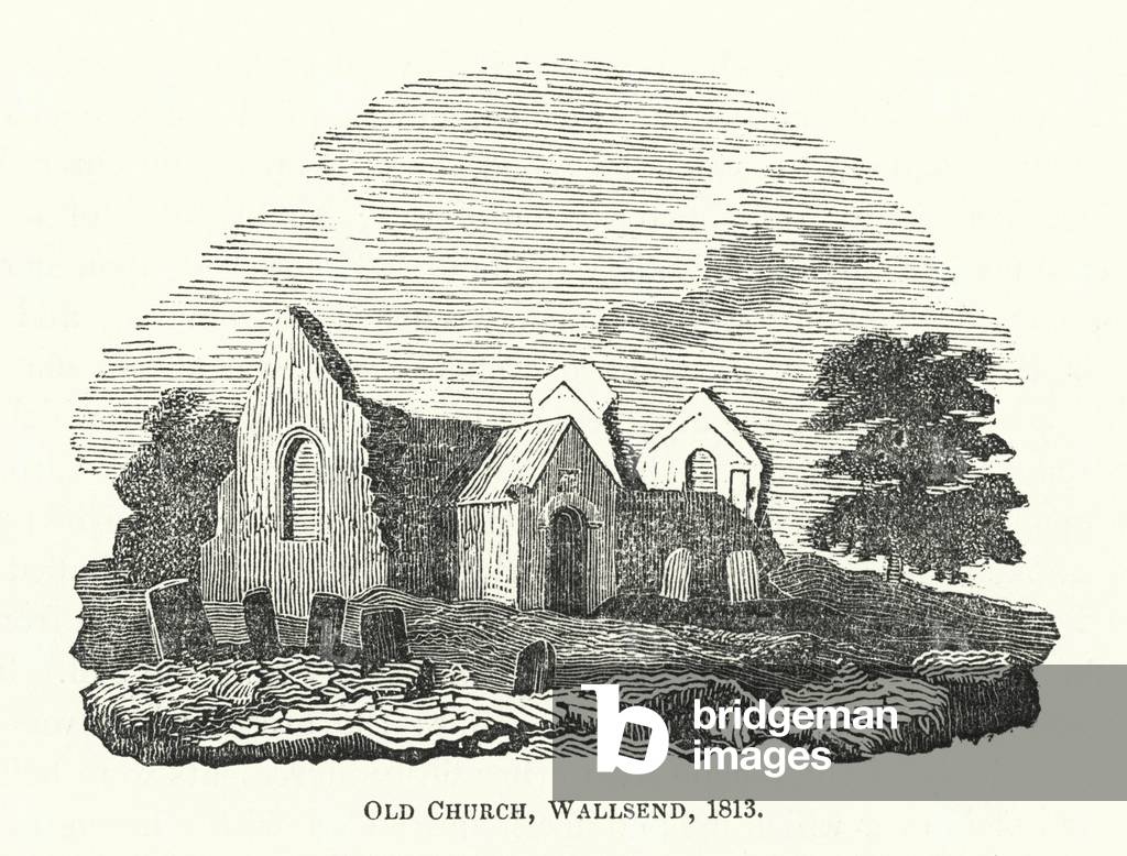Old Church, Wallsend, 1813 (engraving)