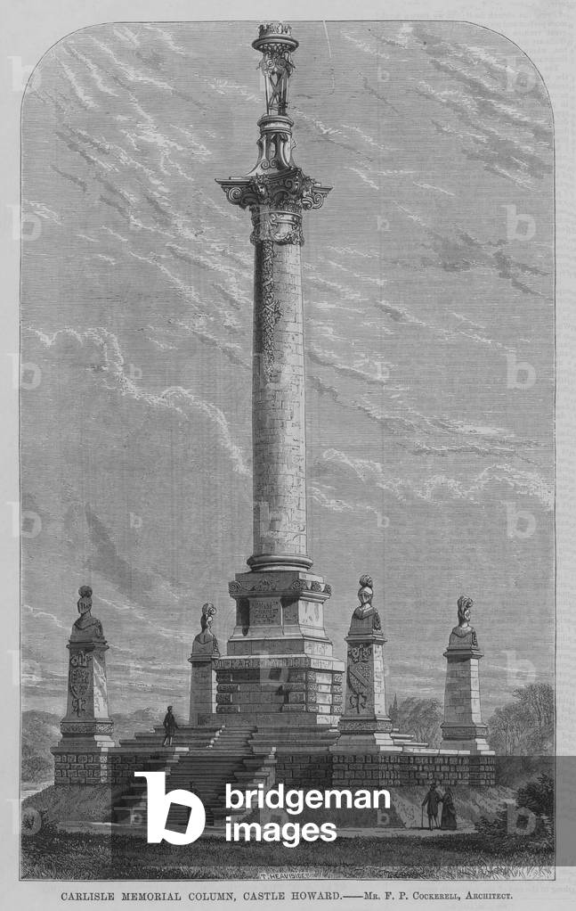 Carlisle Memorial Column, Castle Howard (engraving)