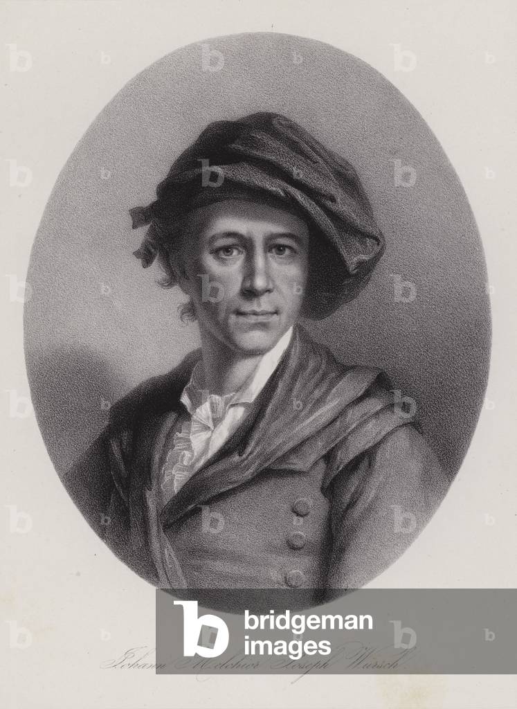 Melchior Wyrsch, Swiss artist (engraving)