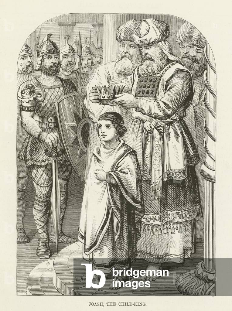 Joash, the child-king (engraving)
