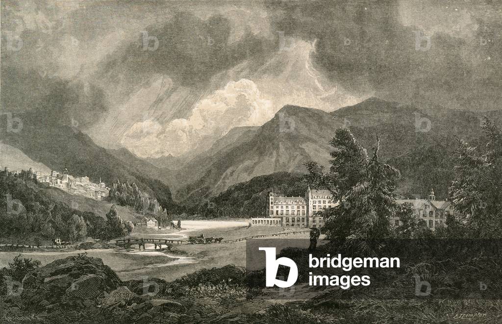 St. Moritz in the Engadine (engraving)