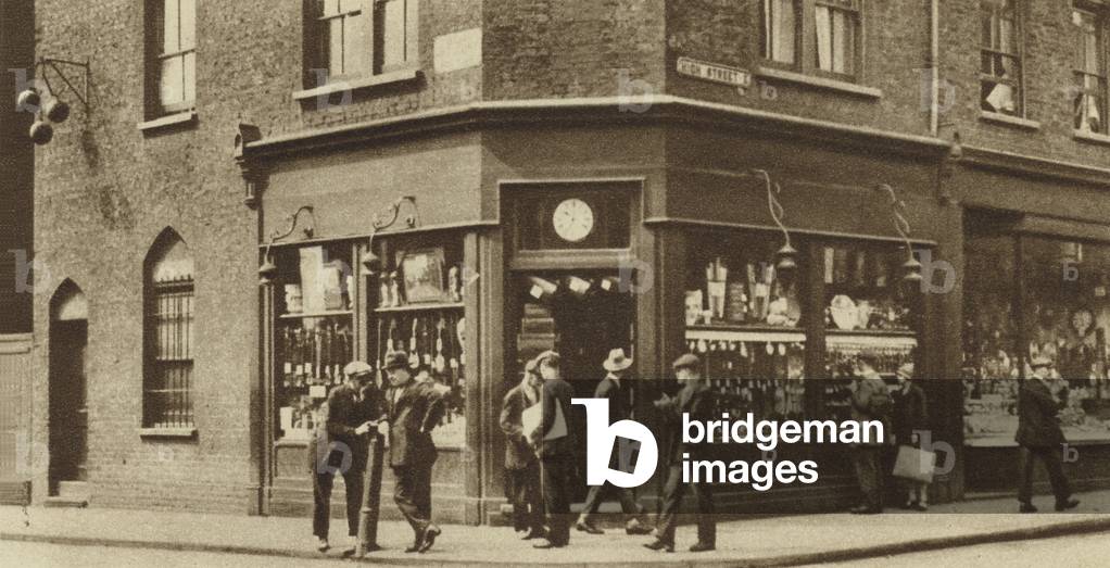 Pawnbrokers' Shop in Poplar (b/w photo)