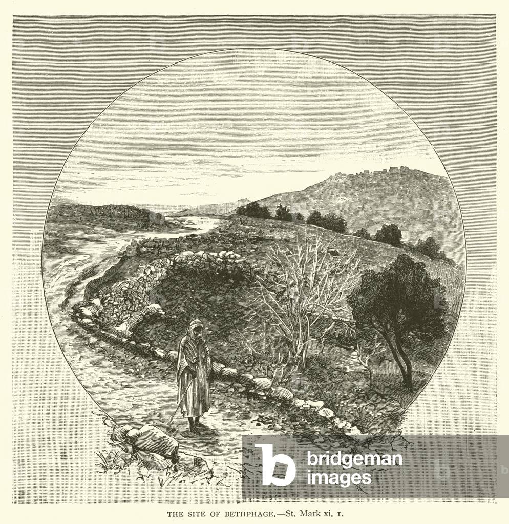 The Site of Bethphage, St Mark, xi, 1 (engraving)