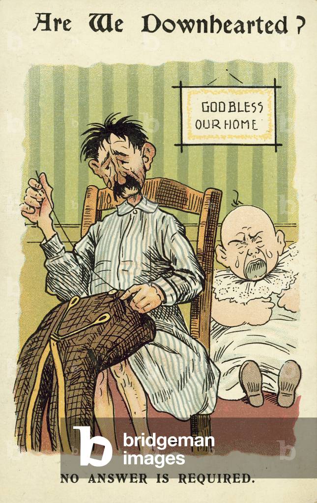 Are we downhearted? (colour litho)