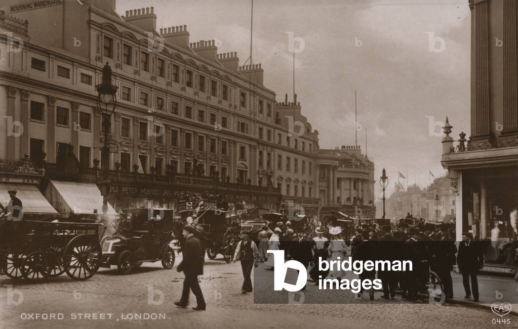 Oxford Street, London (b/w photo)