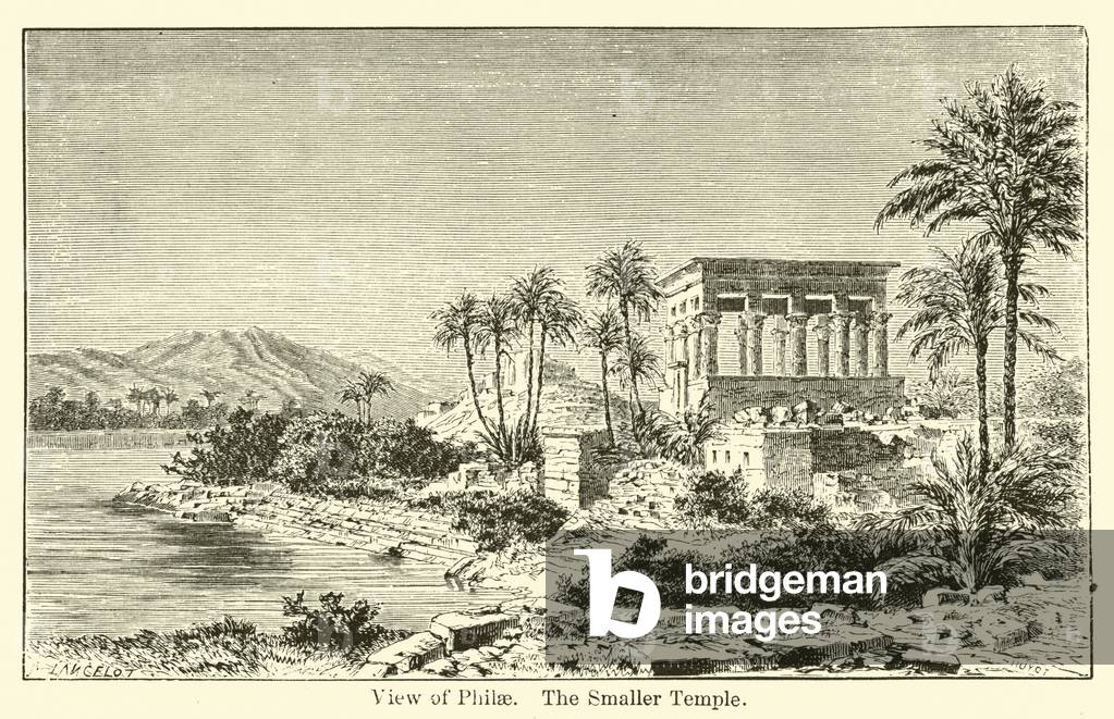 View of Philae, the Smaller Temple (engraving)
