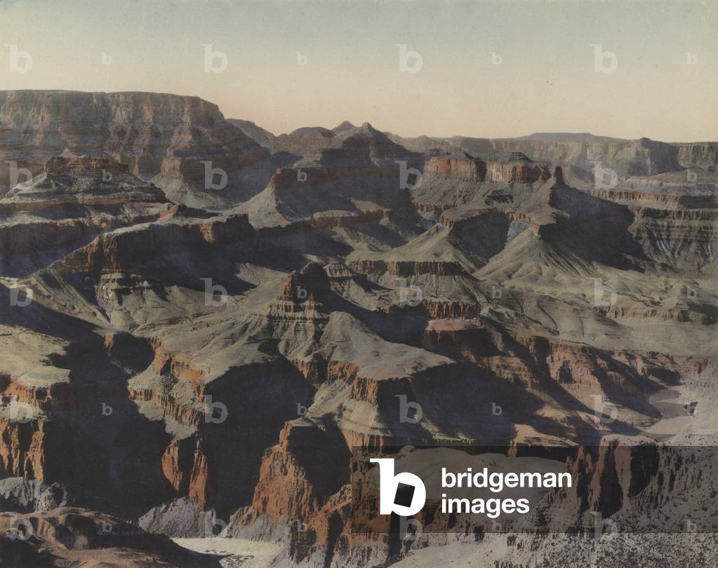 Grand Canyon of Arizona: Grand View (coloured photo)