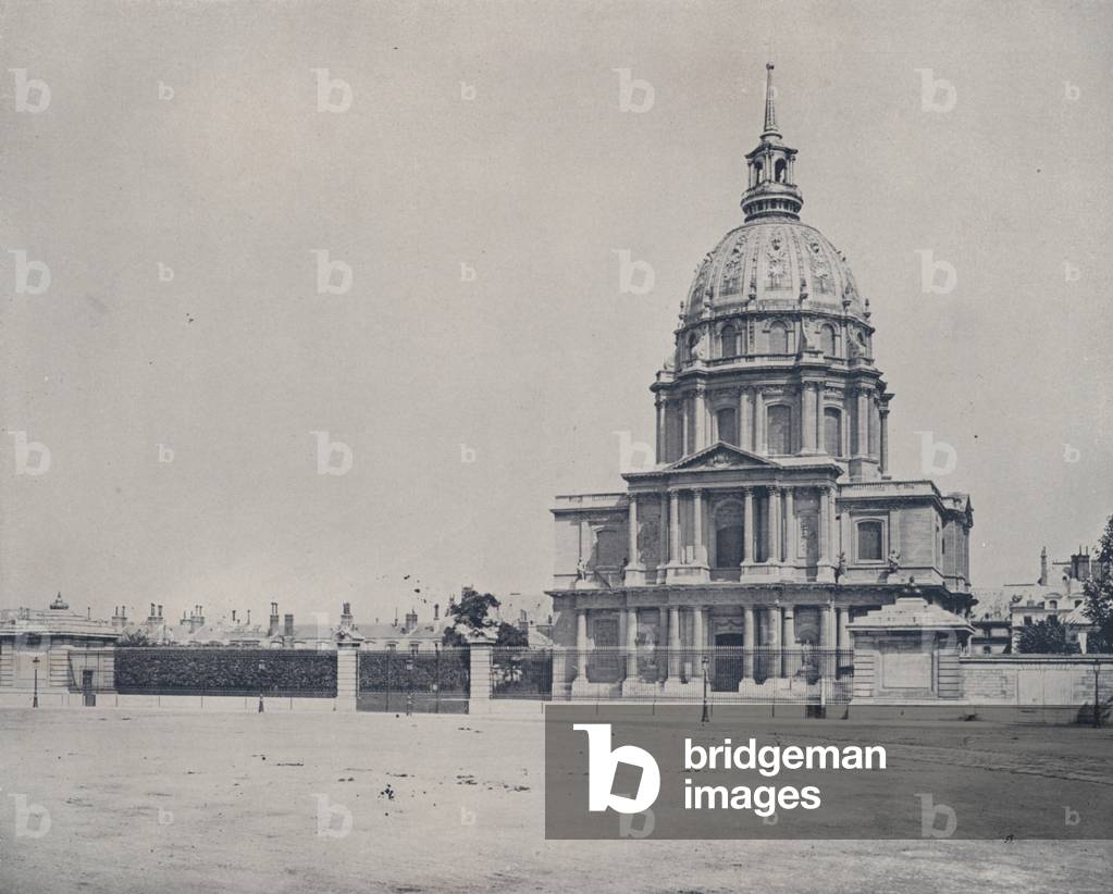 Paris: The Hotel des Invalides (b/w photo)