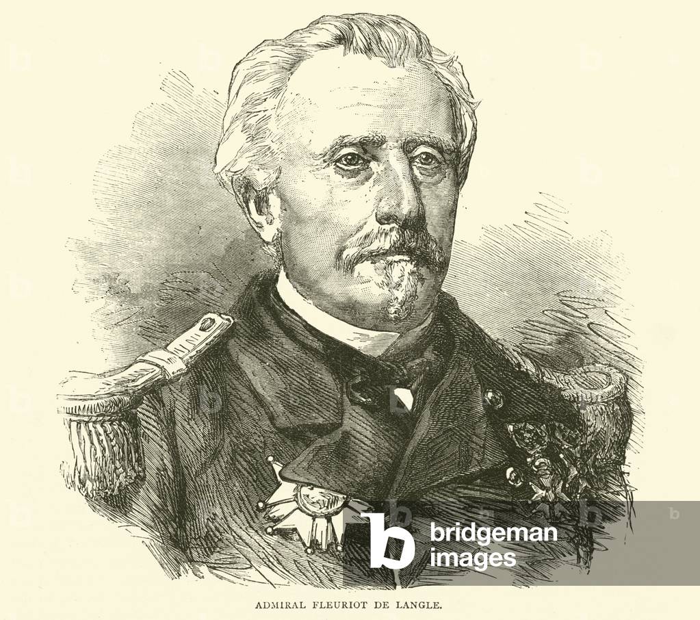 Admiral Fleuriot de Langle, November 1870 (engraving)