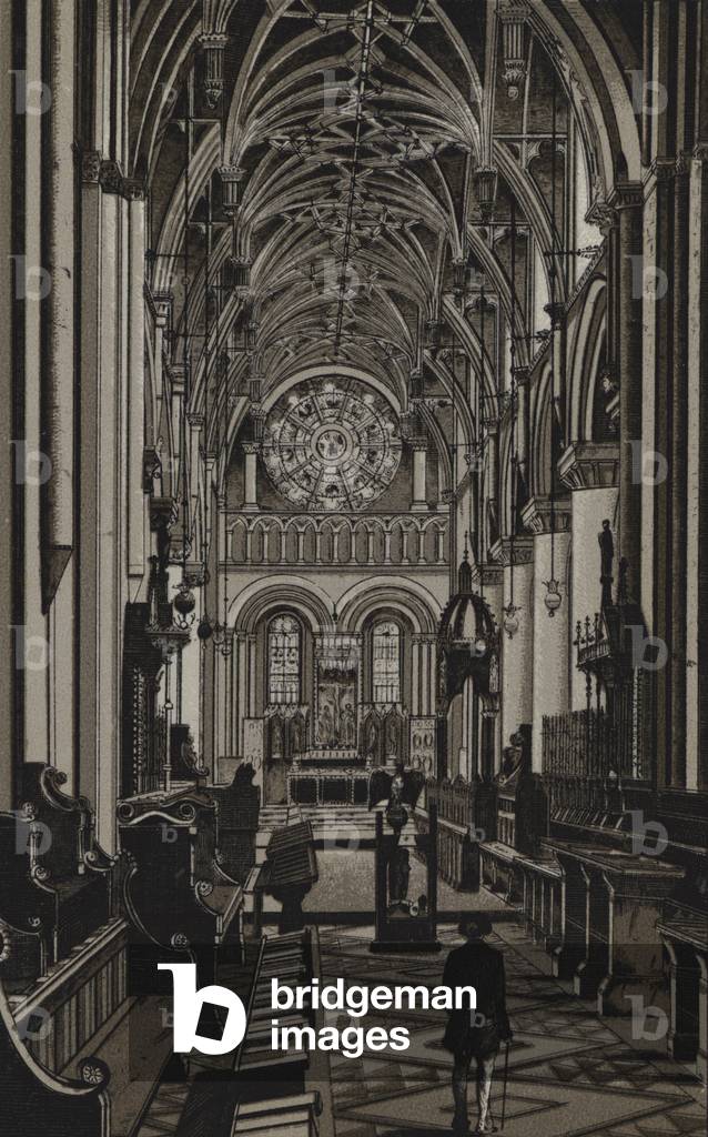 Christ Church Cathedral, Oxford (litho)